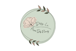 Logo de Dites-le avec des fleurs, fleuriste situé à Châtelineau, spécialisé en compositions florales et créations sur mesure.